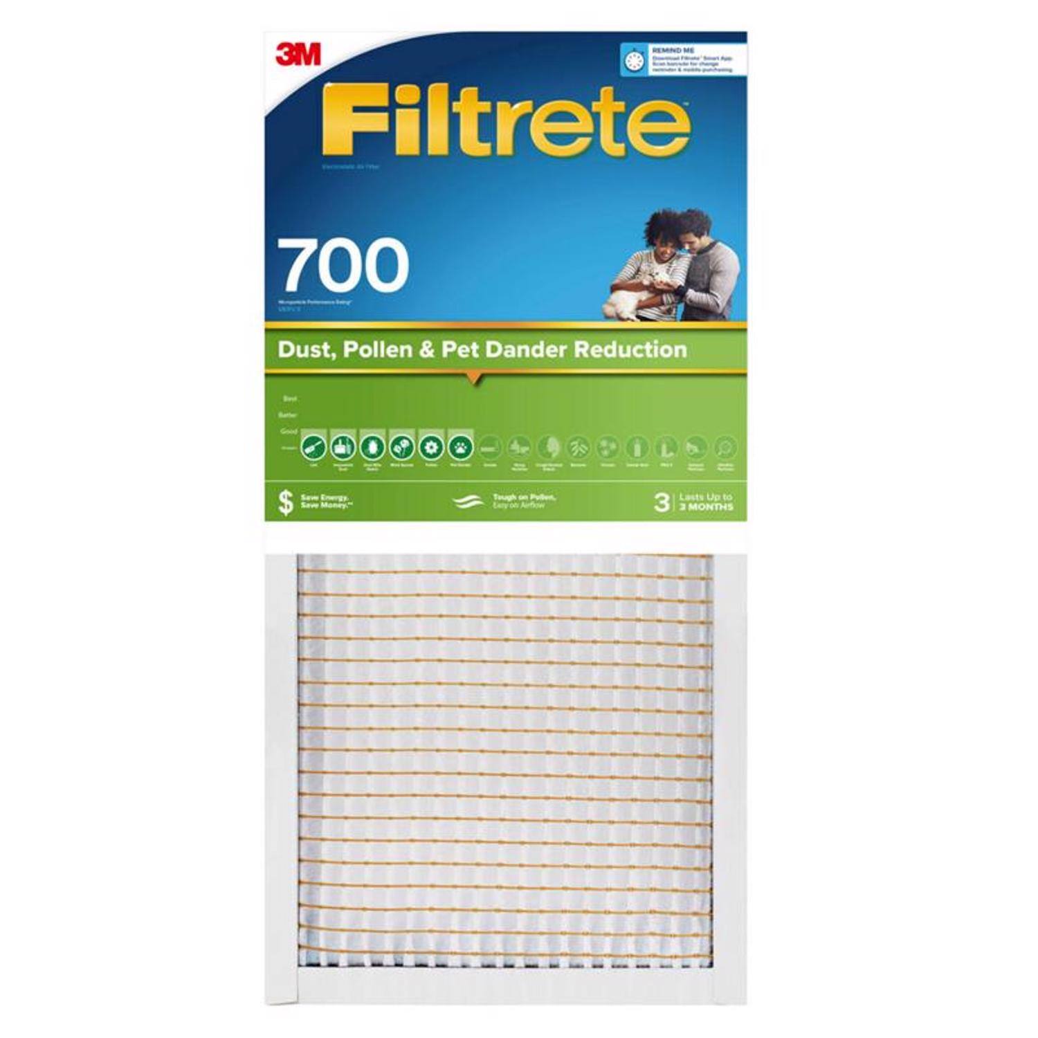 Filtrete - 14 in. W X 30 in. H X 1 in. D Polypropylene 700 MPR Pleated Air Filter 1 pk price history on PriceWatchPro