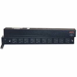 APC - NetShelter Basic Rack PDU, 1U, 30A, 120V, 10 NEMA 5-20 outlets - Basic - NEMA L5-30P - 10 x NEMA 5-20R - 100 V, 120 - Black