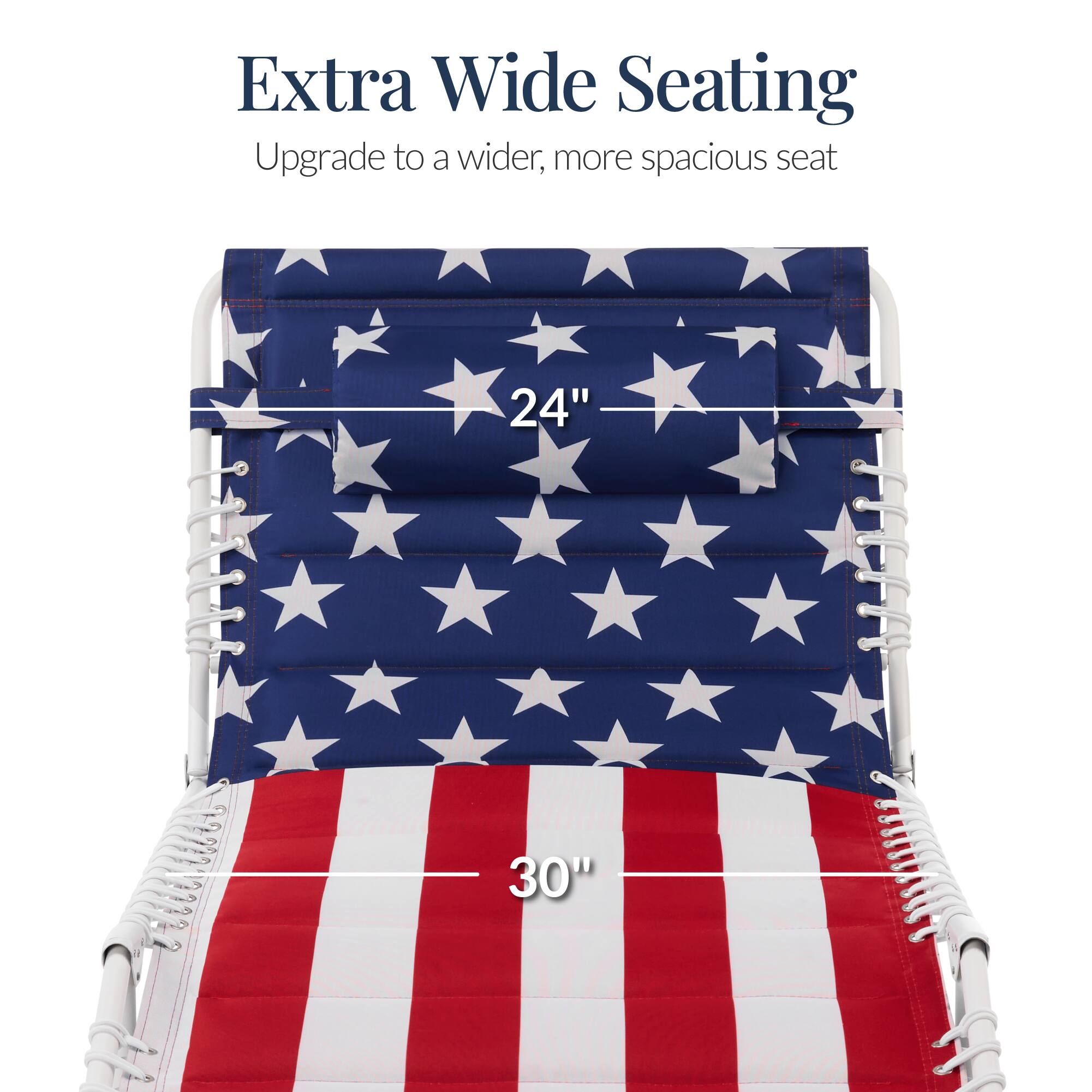 Extra Wide Seating  
Upgrade to a wider, more spacious seat  
24" 30"