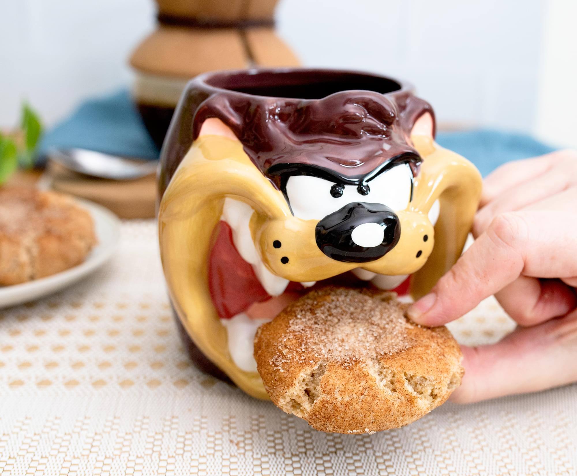 Alt View 4. Silver Buffalo - Looney Tunes Taz Sculpted Ceramic Mug | Holds 24 Ounces - Brown.