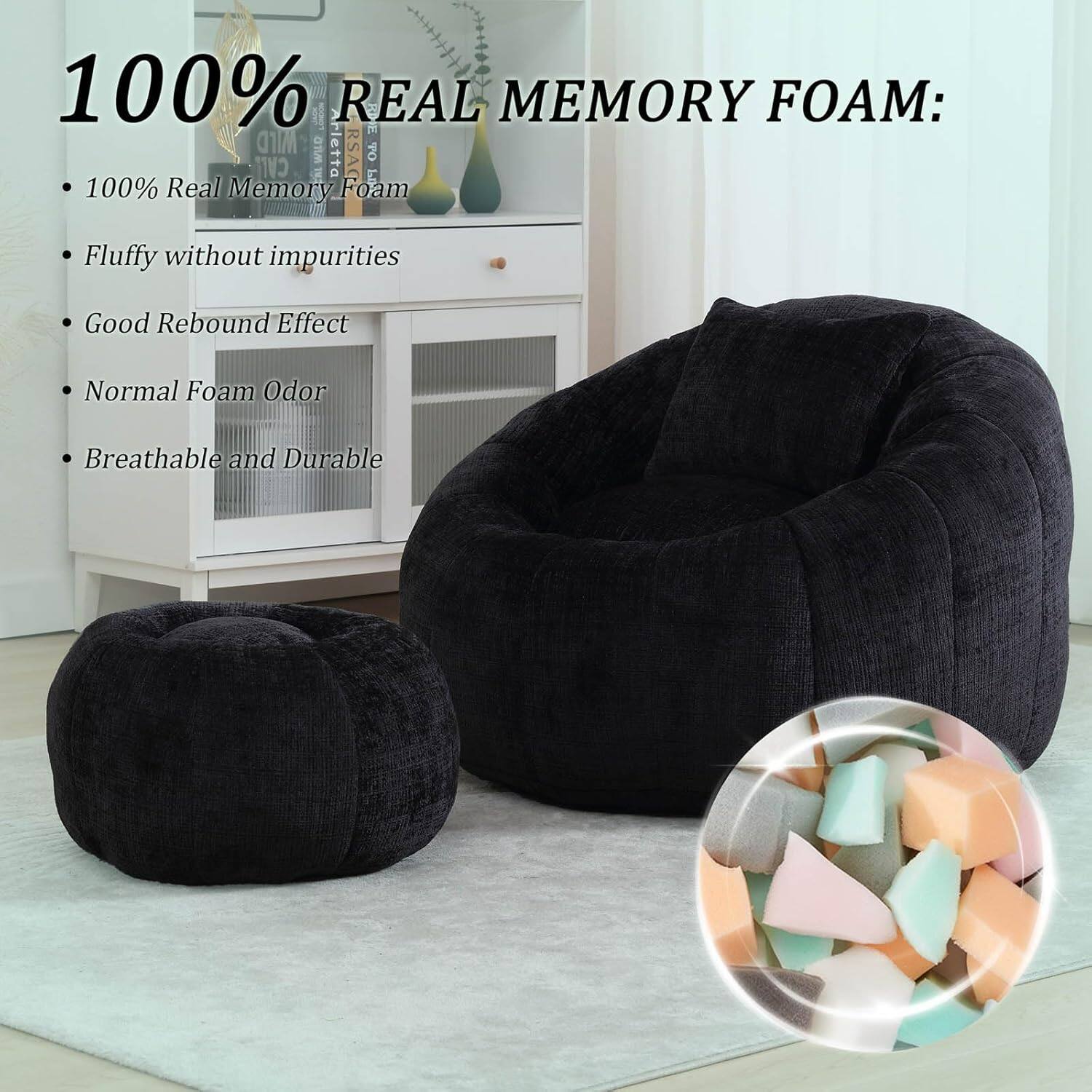 100% REAL MEMORY FOAM:

- 100% Real Memory Foam
- Fluffy without impurities
- Good Rebound Effect
- Normal Foam Odor
- Breathable and Durable