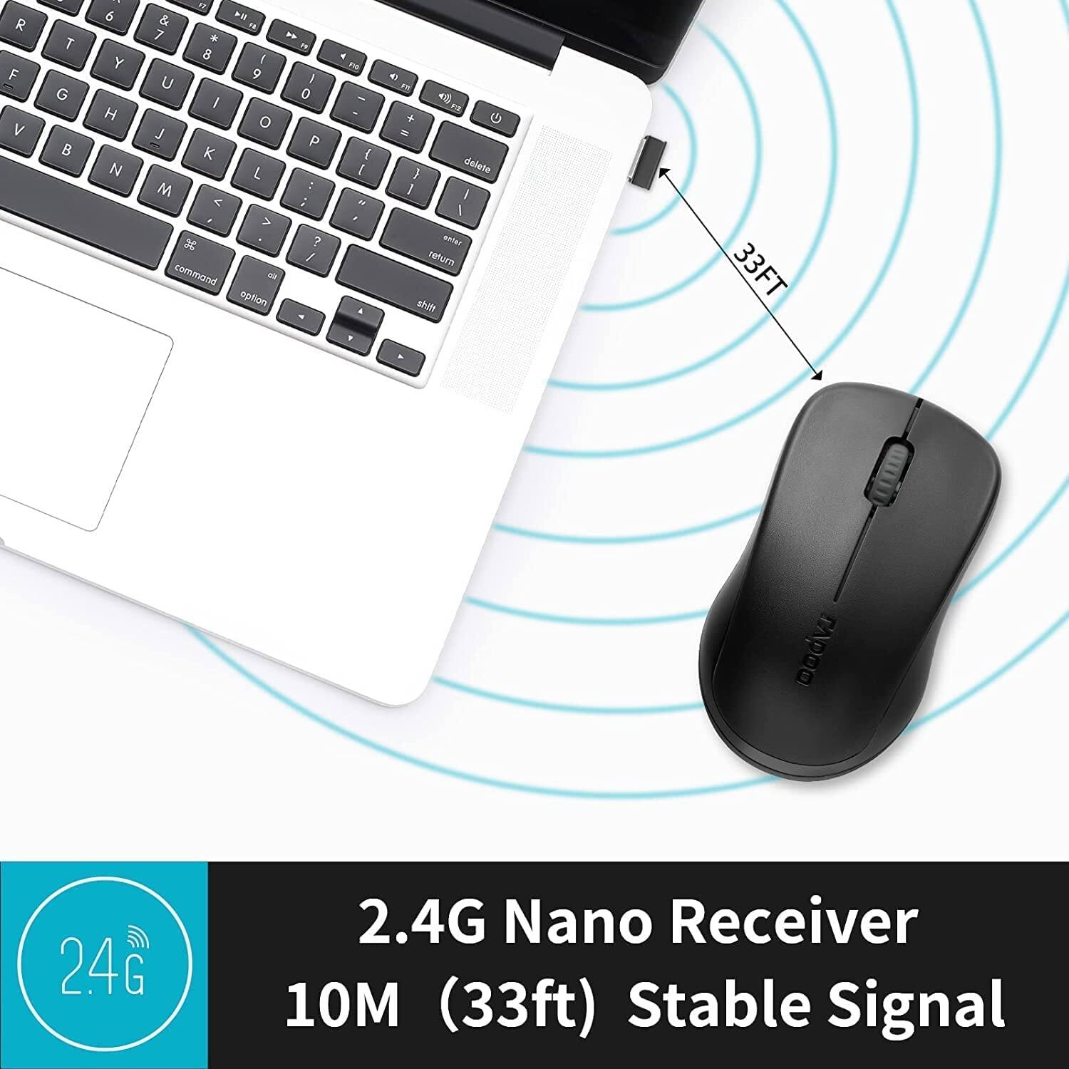 2.4G Nano Receiver  
10M (33ft) Stable Signal