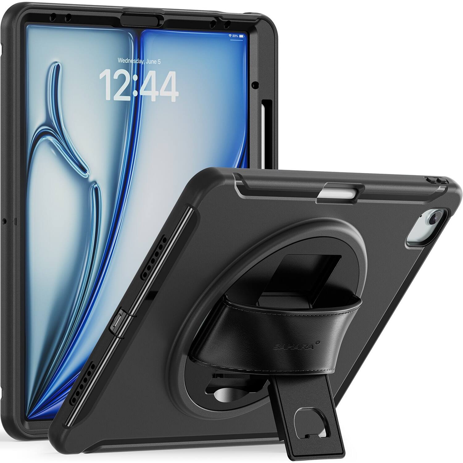 SaharaCase Raider Series Heavy-Duty Case with Hand Strap for Apple iPad ...