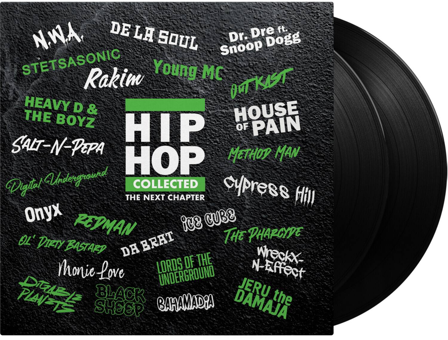 Sure, here is the corrected and grouped text:

**HIP HOP COLLECTED THE NEXT CHAPTER**

- N.W.A.
- DE LA SOUL
- Dr. Dre ft. Snoop Dogg
- STETSASONIC
- Rakim
- Young MC
- HEAVY D & THE BOYZ
- SALT-N-PEPA
- OUTKAST
- HOUSE OF PAIN
- METHOD MAN
- Digital Underground
- Onyx
- REDMAN
- OL' DIRTY BASTARD
- DA B
- Monie Love
- BLACK SHEEP
- ICE CUBE
- The PHARCYDE
- Wreckx N' Effect
- LORDS OF THE UNDERGROUND
- BAHAMADIA
- JERU the DAMAJA
- Cypress Hill
- SHEEP
- BAHAMADIA
- STETSASONIC
- Rakim
- HEAVY D & THE BOYZ
- SALT-N-PEPA
- OUTKAST
- HOUSE OF PAIN
- METHOD MAN
- Digital Underground
- Onyx
- REDMAN
- OL' DIRTY BASTARD
- DA B
- Monie Love