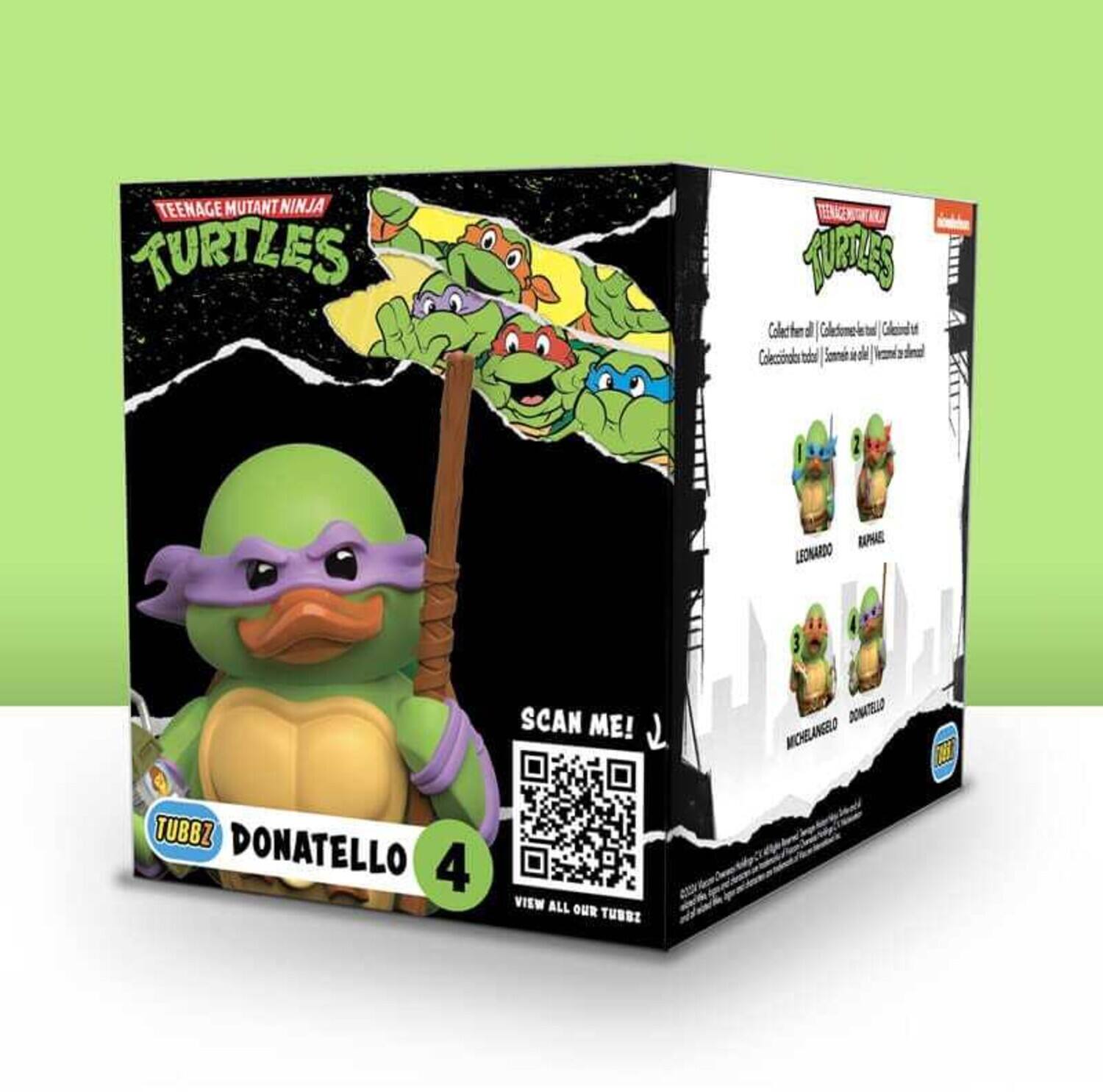 Teenage Mutant Ninja Turtles Apts: Collect them! Calculate the total number of turtles. Scan me! Michelangelo, Leonardo, Donatello. View all our TUBBZ.