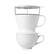 Left. OXO - Brew Pour Over Coffee Maker with Water Tank - White.