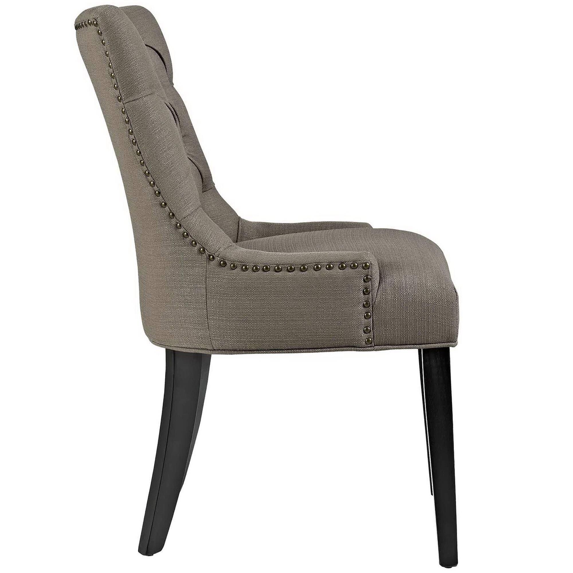 Left. Modway - Regent Tufted Fabric Dining Chair by Modway - Granite.
