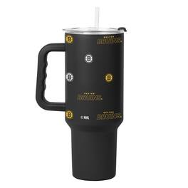 Logo Brands - 40oz. Step and Repeat Powder Coat Tumbler - Black