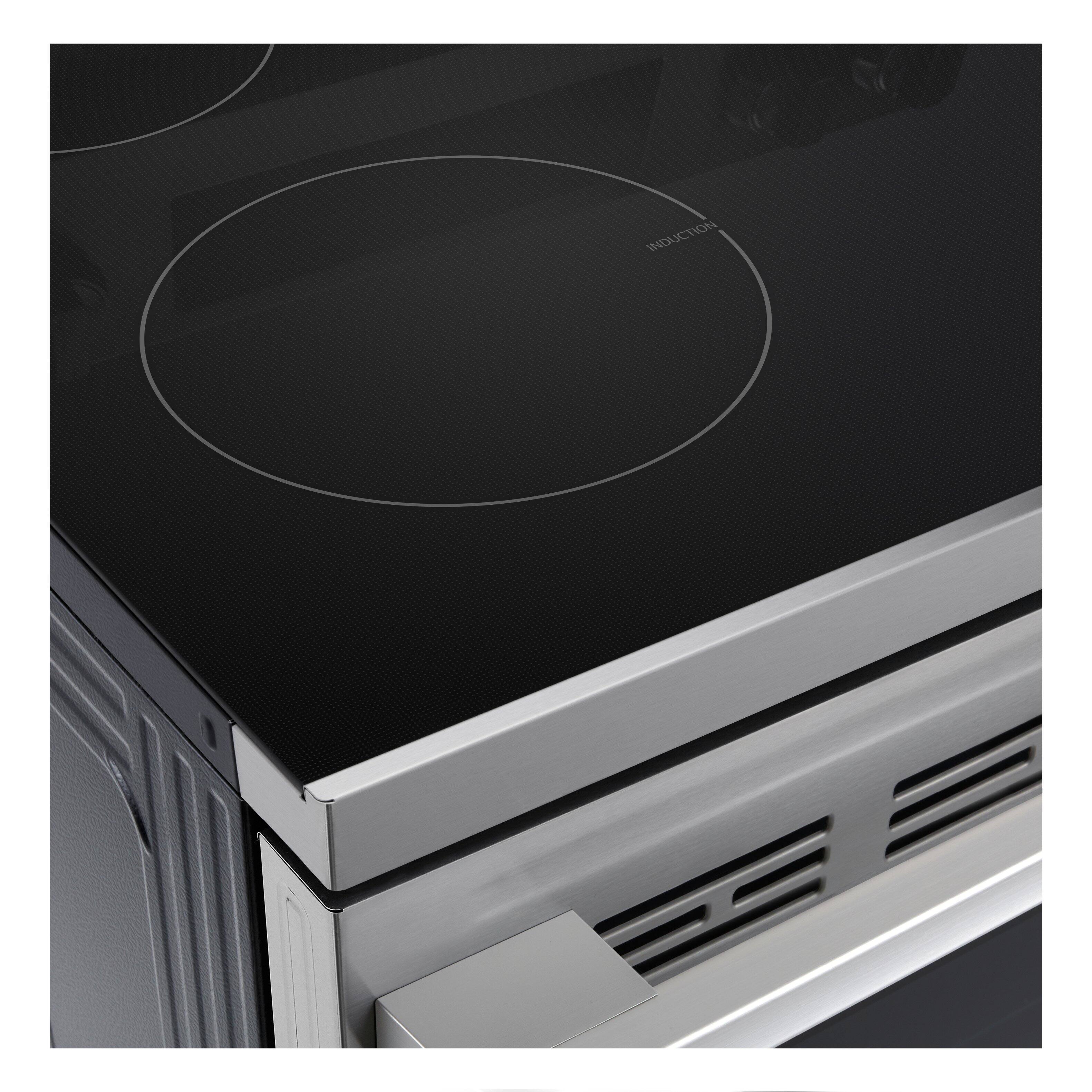 Alt View 15. LG - 6.3 Cu. Ft. Freestanding Electric Induction True Convection Smart Range with Air Fry and EasyClean - Stainless Steel.