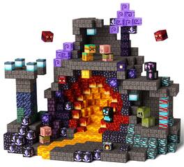 GobiDex - 2cm Deep Crypt 200PCS Magnetic Building Cubes Mini