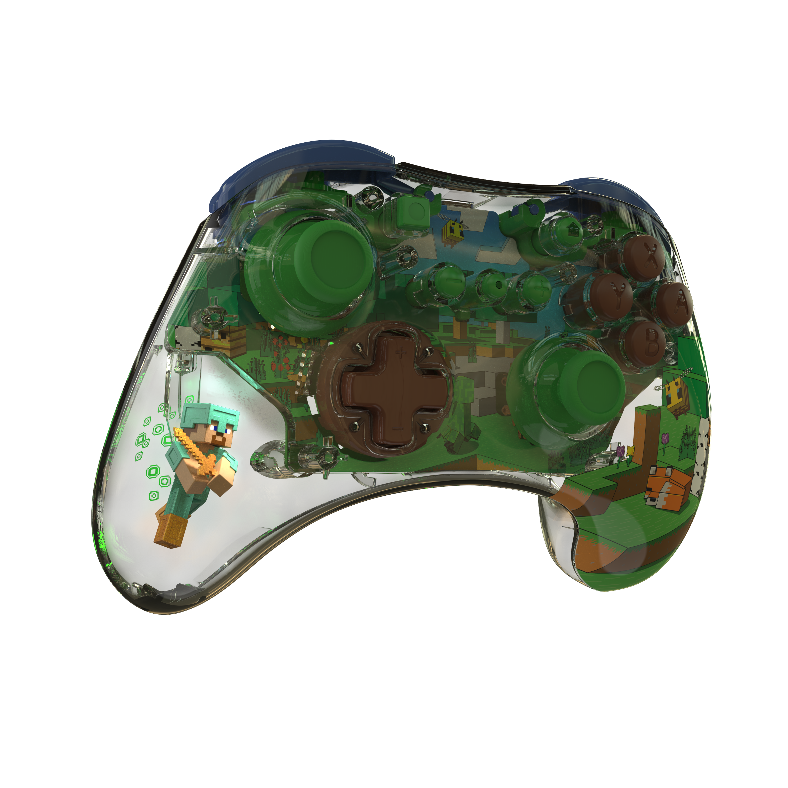 Back. Performance Designed Prod - REALMz™ Wireless Controller: Minecraft Forest Biome - Nintendo Switch™ - Multicolor.