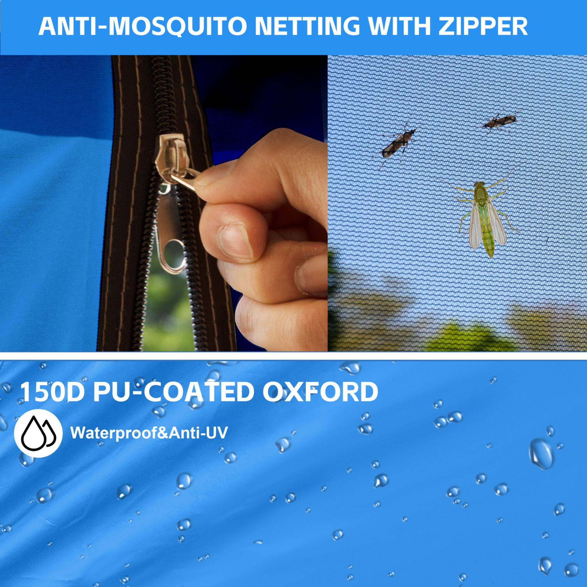 ANTI-MOSQUITO NETTING WITH ZIPPER

150D PU-COATED OXFORD

Waterproof & Anti-UV