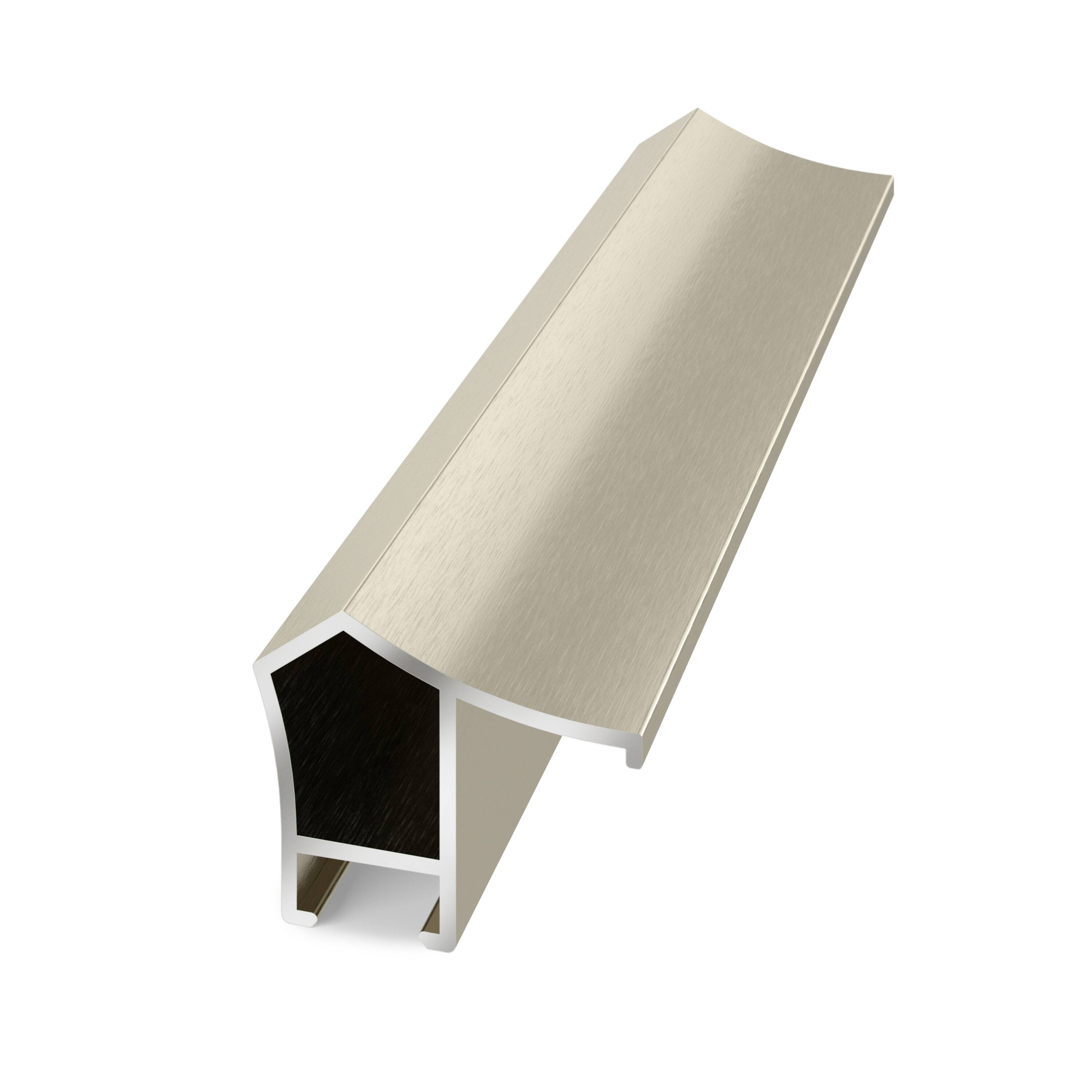 Alt View 15. Deco TV Frames - Alloy Prismatic Bezel for Samsung The Frame TV - 50" - German Silver.