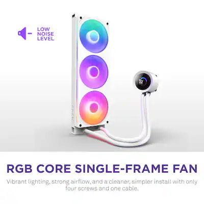NZXT Kraken Plus RGB 360mm Radiator CPU Liquid Cooler (1 x F360 NZXT Kraken Plus RGB 360mm Radiator CPU Liquid Cooler (1 x F360