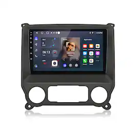 Junsun - 10" Carplay Android 14 Car Stereo Radio 2+64GB GPS Navi WIFI RDS SWC Blutooth FM - Black