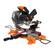 Alt View 13. WORX - 20V 7.25" Cordless Compound Miter Saw (1 x 4.0 Ah Battery and 1 x Charger) - Black.