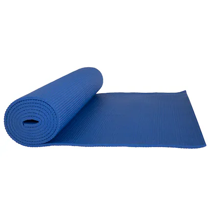 Front. Wakeman - 71x24in Yoga Mat - 1/4in Thick - Blue.