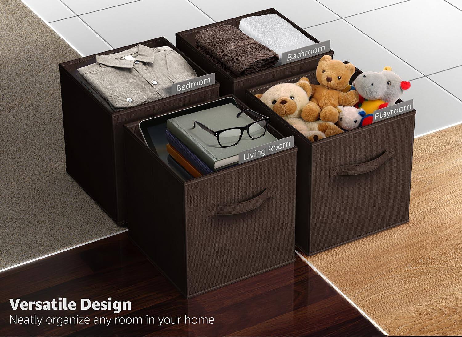 Versatile Design  
Neatly organize any room in your home  

Bedroom  
Bathroom  
Playroom  
Living Room