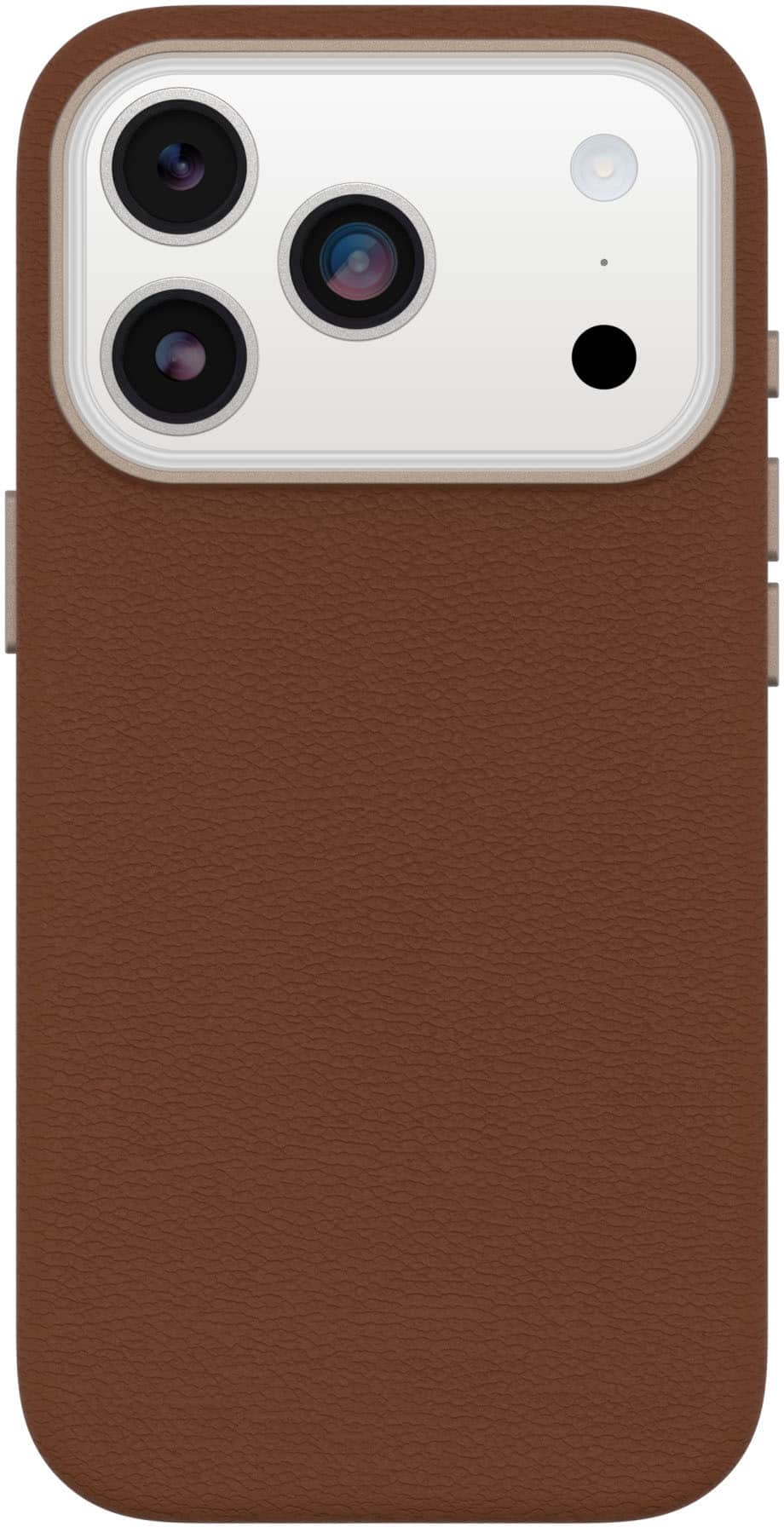 OtterBox - Symmetry Series Cactus Leather Hard Shell for Apple iPhone 18 Pro and Apple iPhone 17 Pro - Desert Saddle