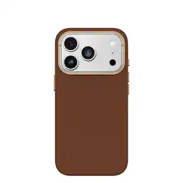 OtterBox - Symmetry Series Cactus Leather Hard Shell for Apple iPhone 18 Pro and Apple iPhone 17 Pro - Desert Saddle