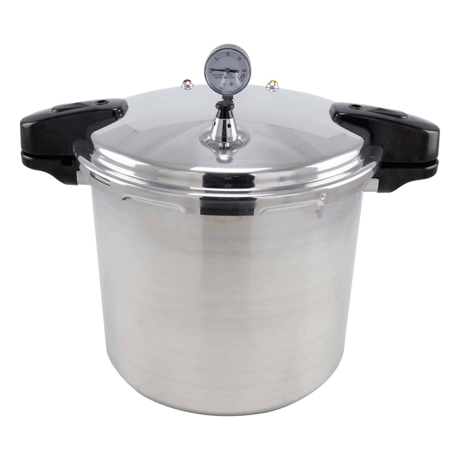 Angle. Nesco - Manual Pressure Canner 16.9 Qt. - Silver.