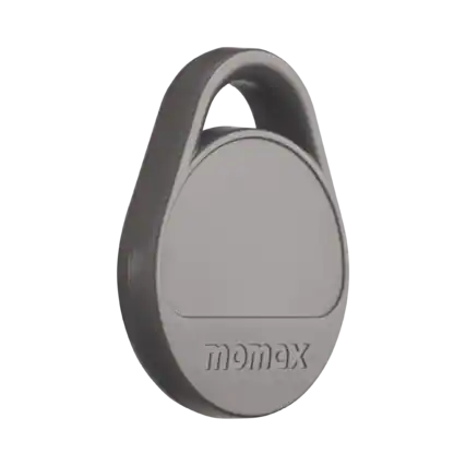 Front. Momax - Pinpop² Lite Find My Locator Compatible with Apple Find My or Android Find My devices, Gray - Gray.