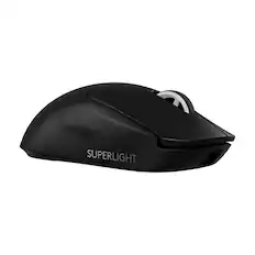 Front. Logitech - G PRO X SUPERLIGHT 2 LIGHTSPEED Lightweight Wireless Optical HERO 2 Sensor 44 000 DPI Gaming Mouse with 8K Polling - Black.