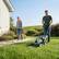 Alt View 2. Steelite - 13-Inch Cordless Electric Lawn Mower & Leaf Blower Combo 21V with 4.0Ah & 2.0Ah Batteries & Charger.