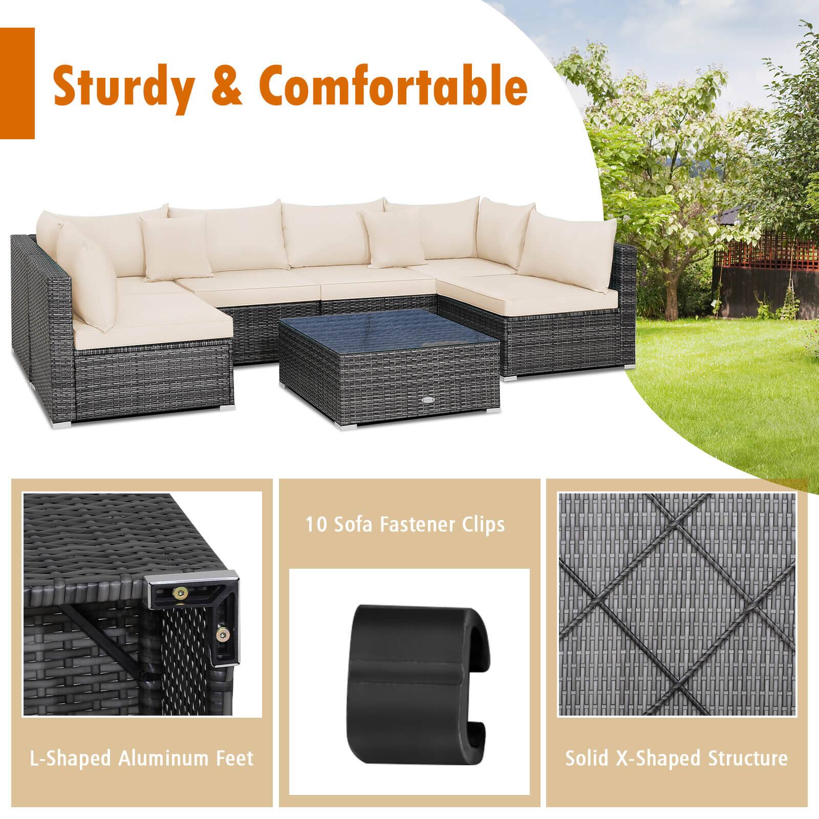 Sturdy & Comfortable: 10 Sofa Fastener Clips, L-Shaped Aluminum Feet, Solid X-Shaped Structure