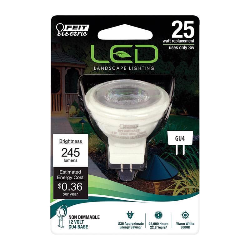 FEIT ELECTRIC - MR11 GU4 LED Bulb Warm White 25 Watt Equivalence 1 pk price history on PriceWatchPro
