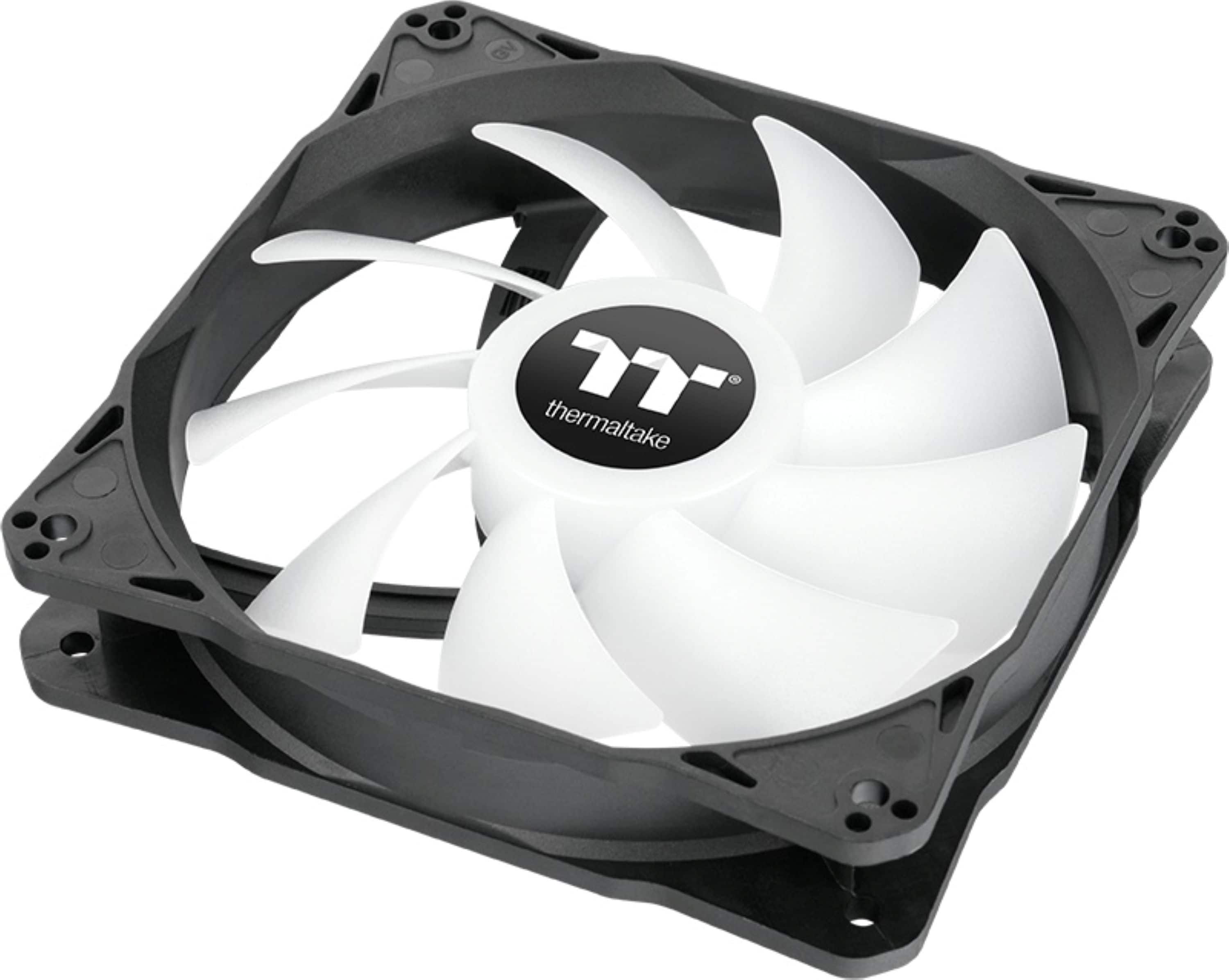 Alt View 2. Thermaltake - LE120 ARGB Sync 120mm PWM Computer Case Cooling Fan (3-Pack) - Black.