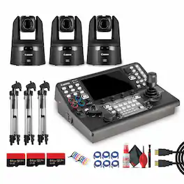 Canon - RC-IP1000 Advanced PTZ Controller – Broadcast & Live Production + 64GB SD + More