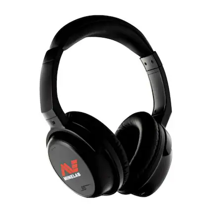 Front. Minelab - Minelab ML85 Wireless Low Latency Over Ear Black Headphone for MANTICORE - Black.