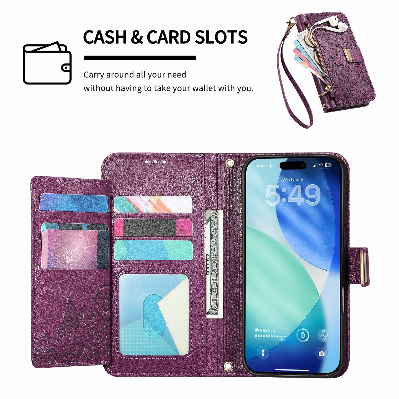 CASH & CARD SLOTS  
Carry around all your need without having to take your wallet with you.  

Verizon  
Wed Jul 2  
5:49  

Rin Now  
7:00 PM