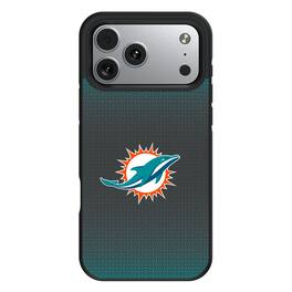 Keyscaper - NFL - Miami Dolphins Bump Case with 8.2ft Drop Protection - 15 Pro Max - Black