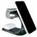 Front. Chargeworx - 3 in 1 Magsafe Wireless Desk Stand for Apple Devices - Black.