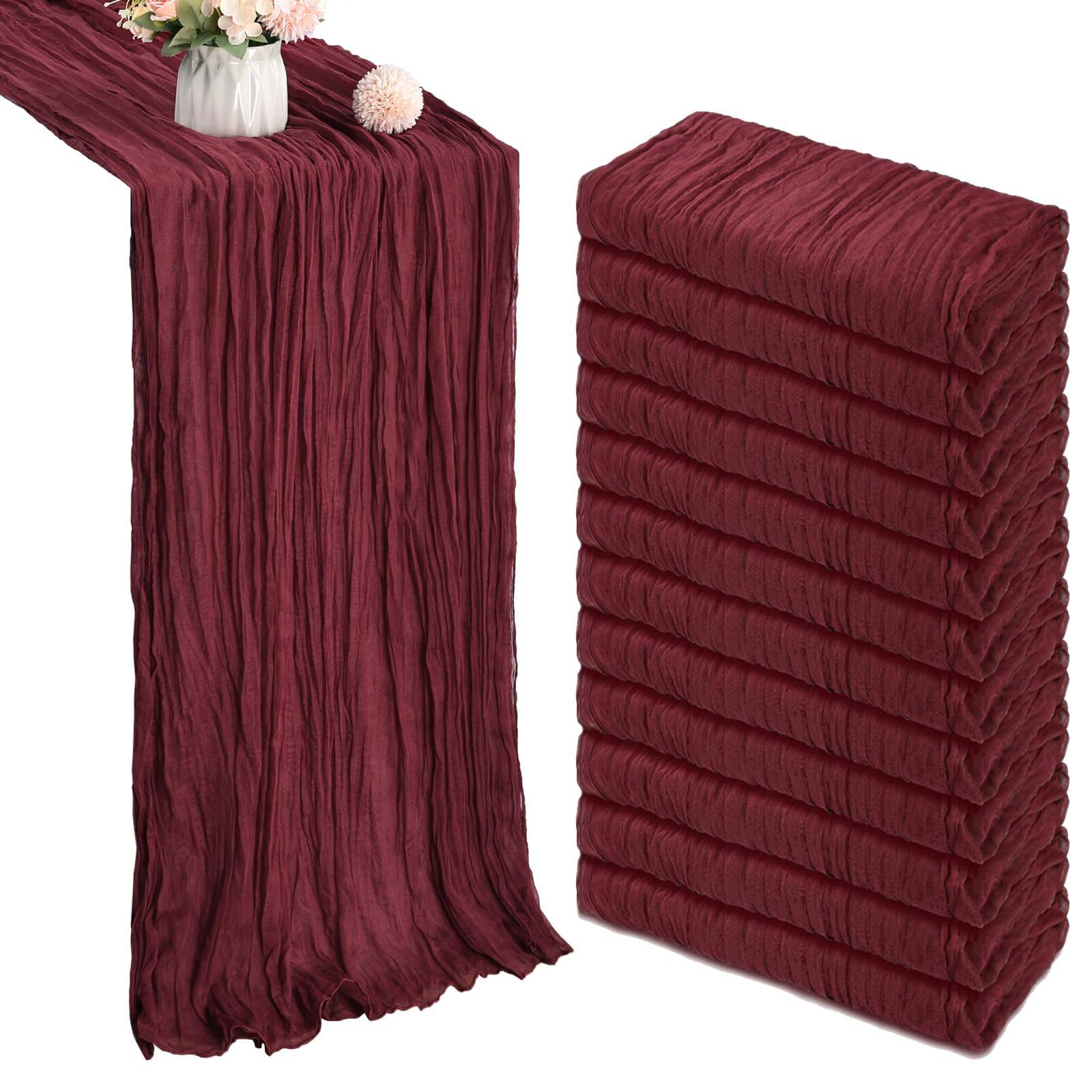 Burgundy-12 Pcs - 10Ft