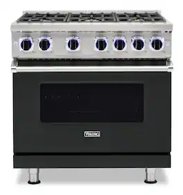 Viking - VGR Freestanding 7 Series Gas 36" Range - Antique Bronze