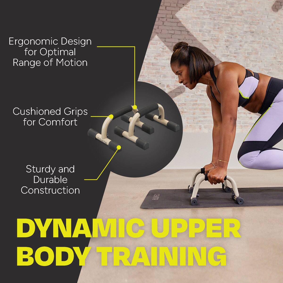 Ergonomic Design for Optimal Range of Motion Cushioned Grips for Comfort Sturdy and Durable Construction Dynamic Upper Body Training