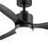 Left. Breezary - 42" Modern Indoor Ceiling Fan, 3 ABS Blades, 6-Speed DC Motor, Remote Control, Timer, 5'' Downrod, Light/No Light Option - Black (With Light).