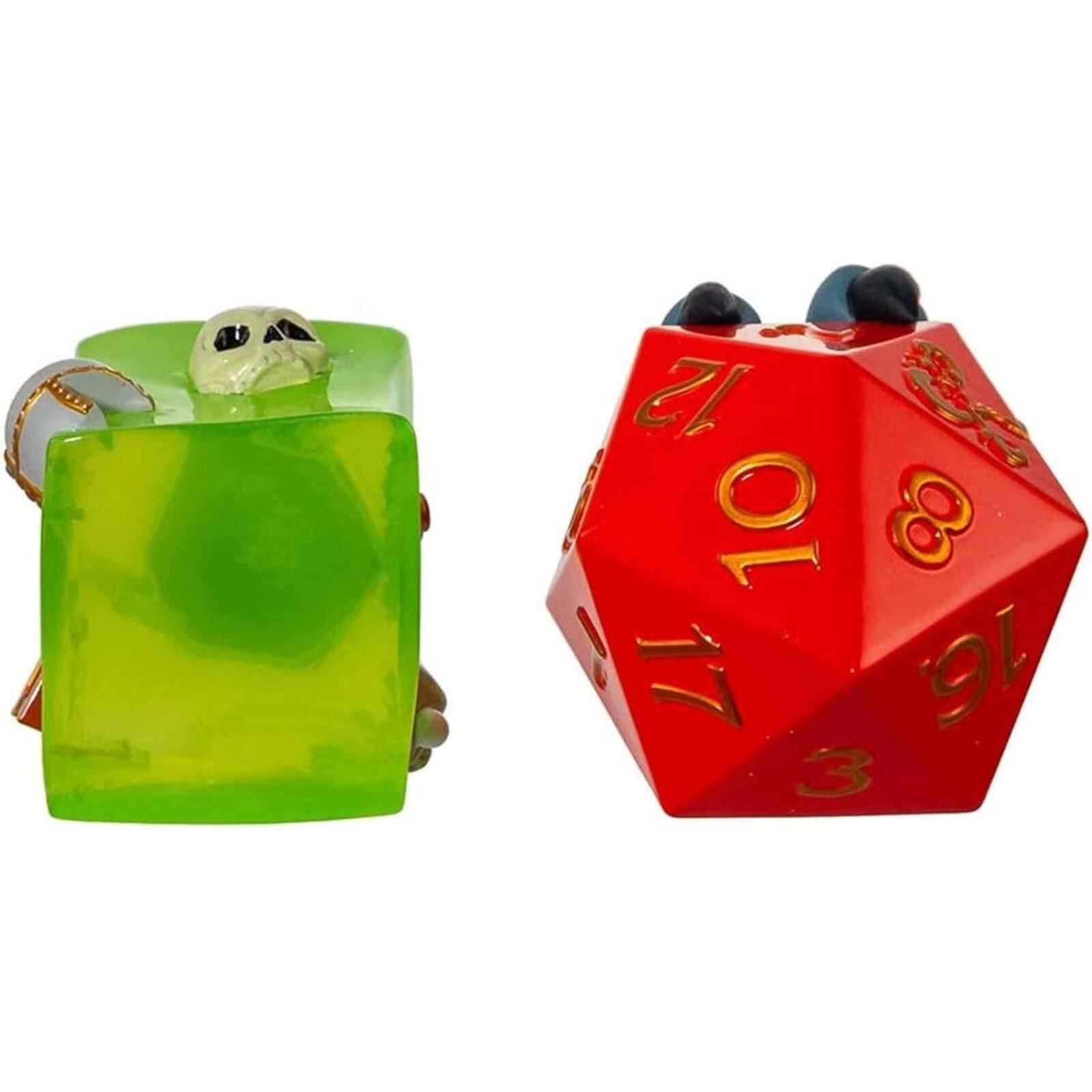Alt View 3. Kurt S Adler - Kurt Adler Dungeons and Dragons Dice and Gelatinous Cube Christmas Ornaments 2 Piece Set - Multicolor.