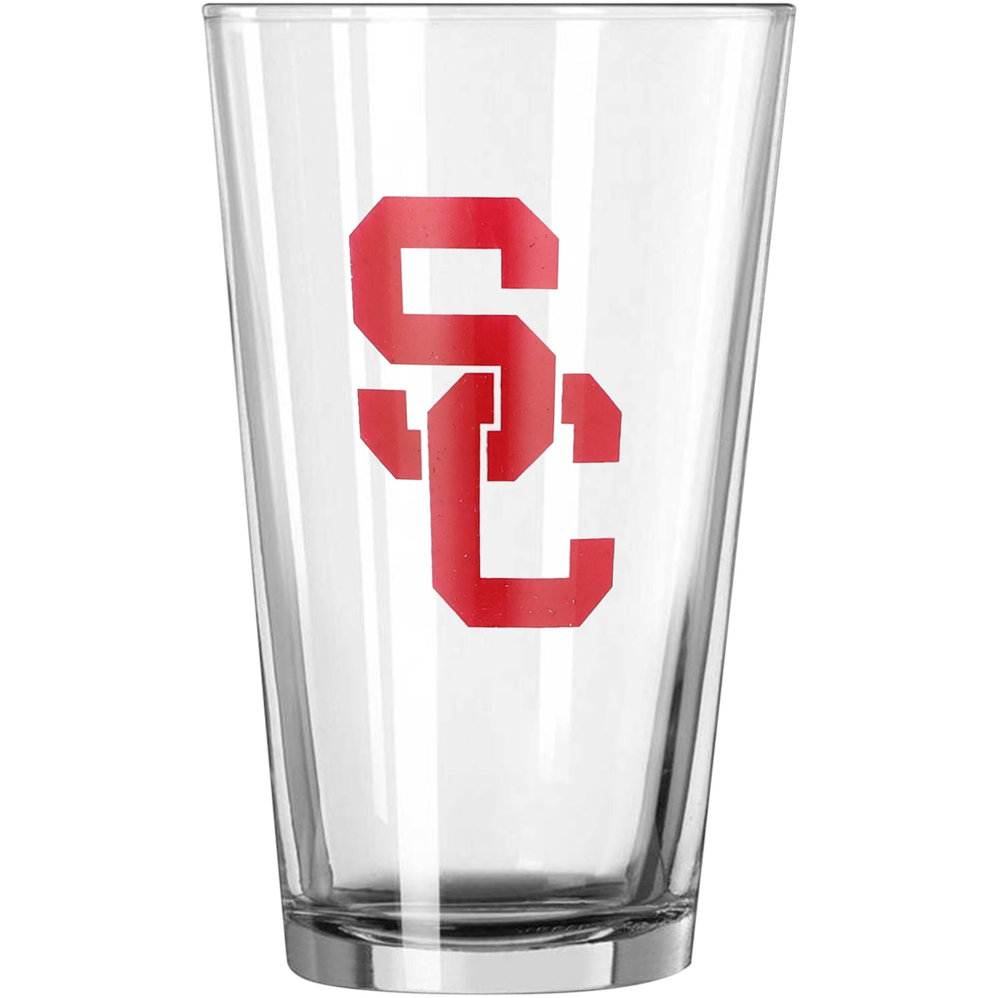 Alt View 1. Logo Brands - USC Trojans 16oz. Team Bold Wordmark Game Day Pint Glass - Multicolor.