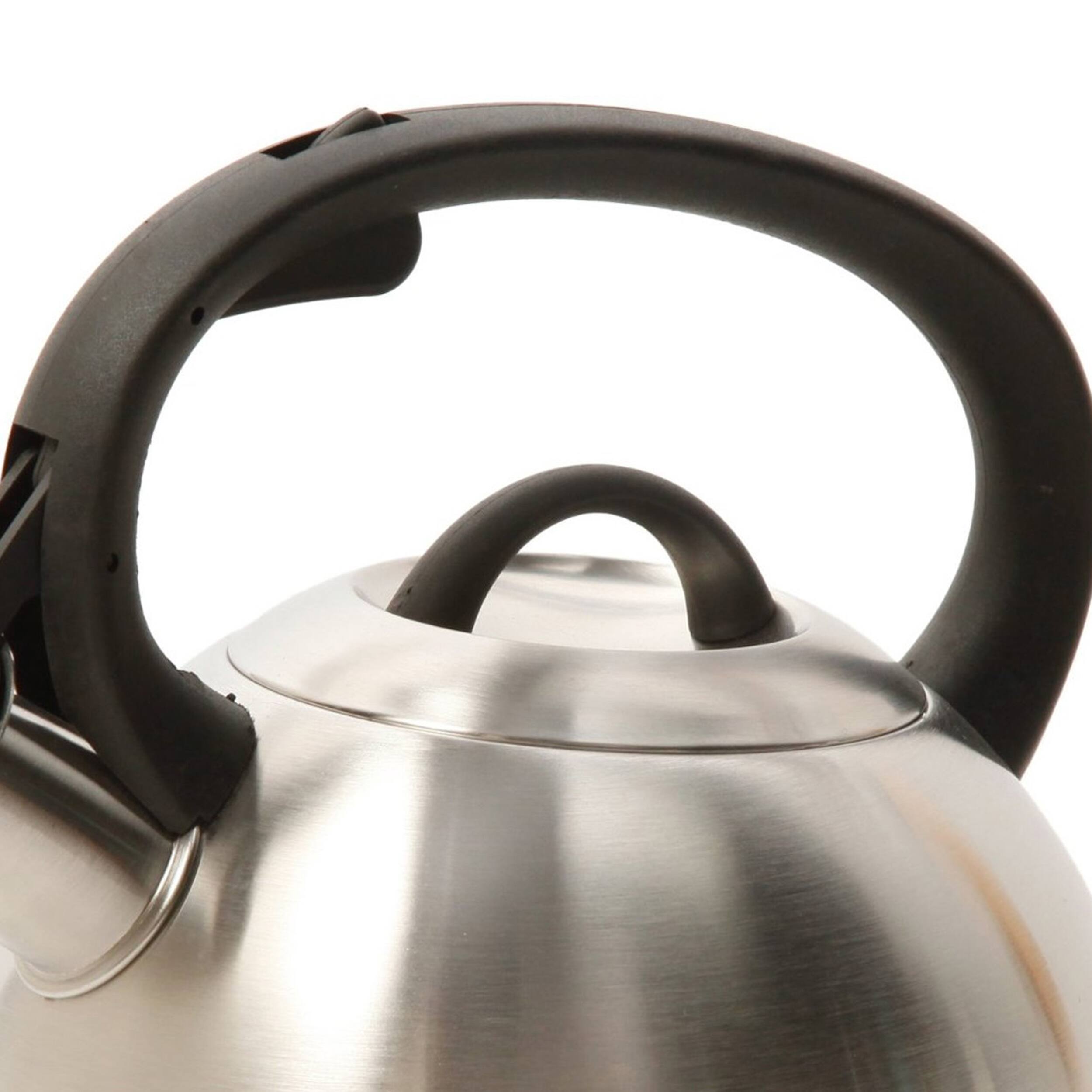 Alt View 1. Mr. Coffee - Mr. Coffee Flintshire 1.75 Quart Stainless Steel Whistling Tea Kettle - Silver.