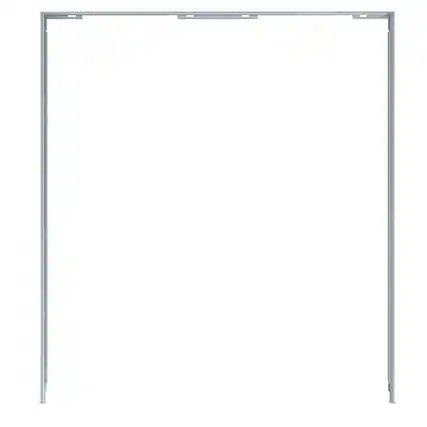 Front. Miele - Miele KFK7201 Decor Frame Set for Side-by-Side 36" MasterCool Refrigerators KFMC 3846 L/R/FD and KFMC 3642 L/R/FD - Stainless Steel.
