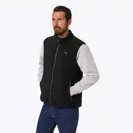 Mobile Warming - App Controlled Men's Trek 2.0 Heated Fleece Vest - Black