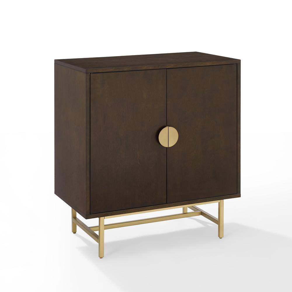 Alt View 1. Crosley Furniture - Blair Bar Cabinet - Dark Brown.