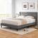 Back. Costway - Queen Bed Frame with Wingback Headboard Linen Upholstered Platform Bed - Grey.