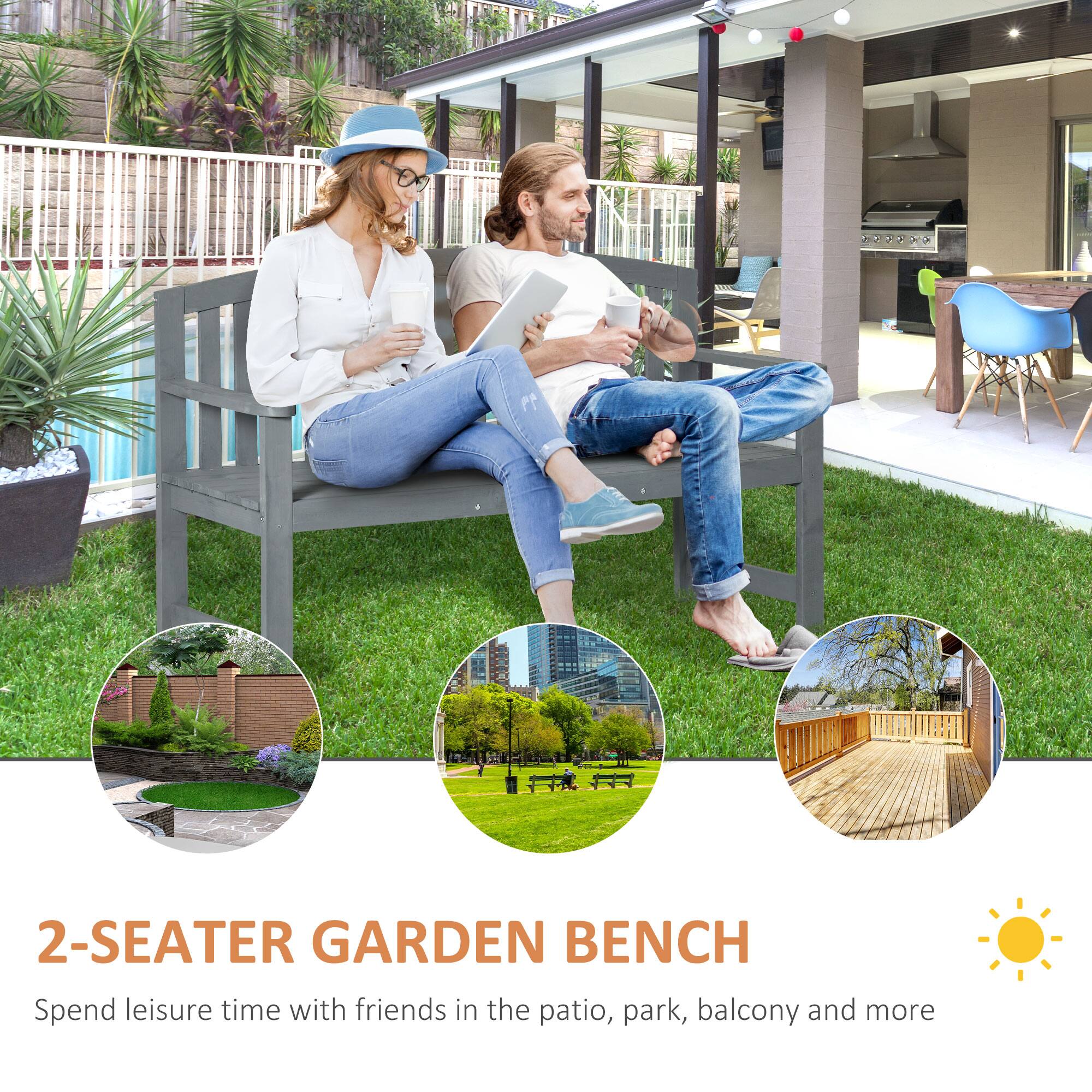 2-SEATER GARDEN BENCH

Spend leisure time with friends in the patio, park, balcony and more