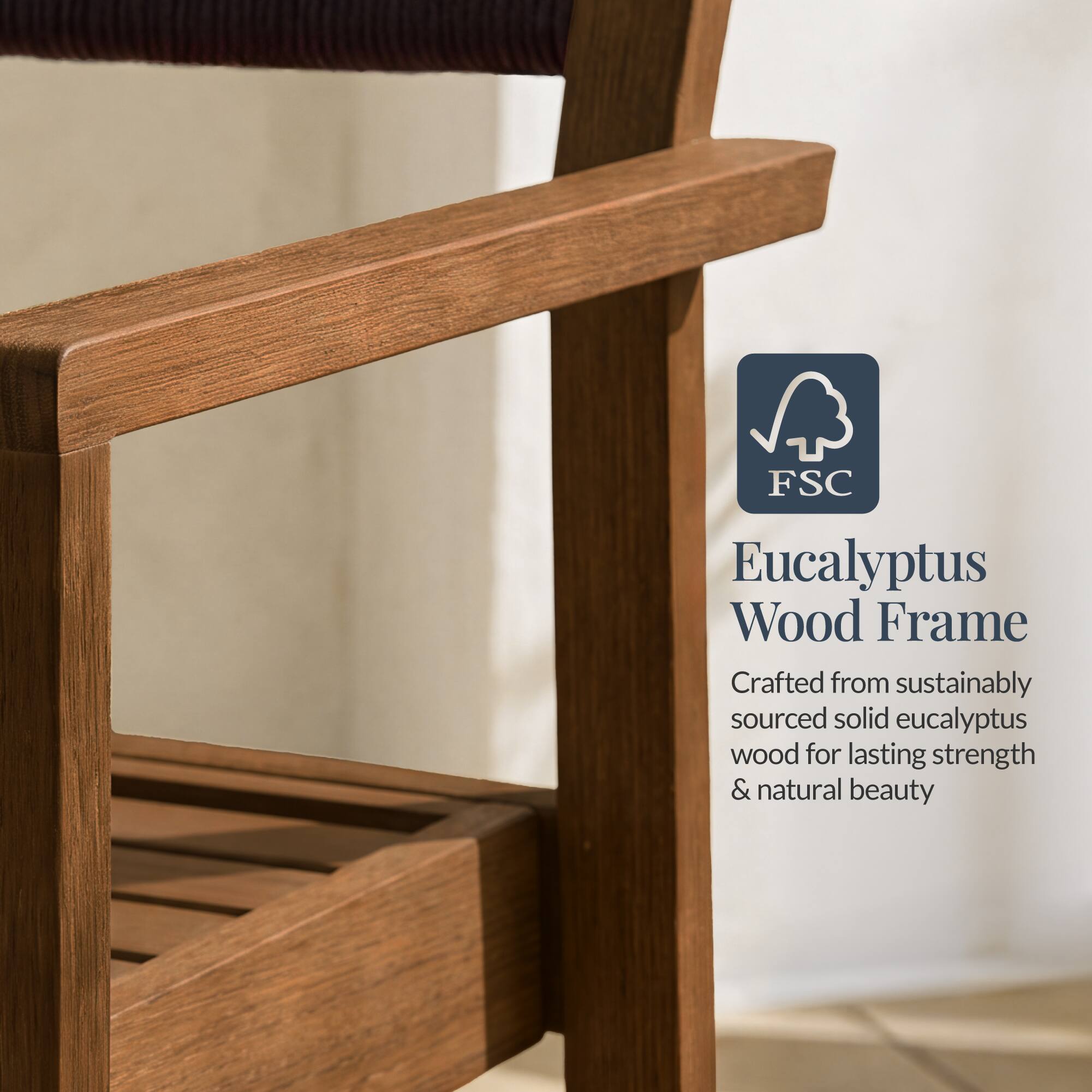 FSC Eucalyptus Wood Frame

Crafted from sustainably sourced solid eucalyptus wood for lasting strength & natural beauty