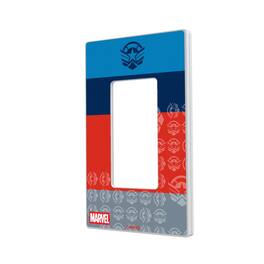 Keyscaper - Marvel Sigil Hidden-Screw Light Switch Plate - Single Rocker - Sam Wilson Captain America